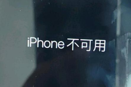 岐山苹果服务网点分享锁屏界面显示“iPhone 不可用”如何解决 